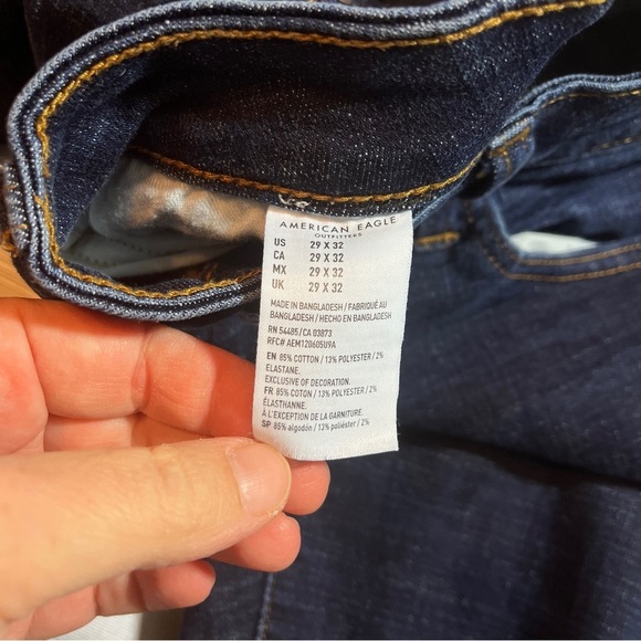 American Eagle Outfitters Dark Blue Straight Jeans Men's 29x32 Classic - Picture 7 of 10